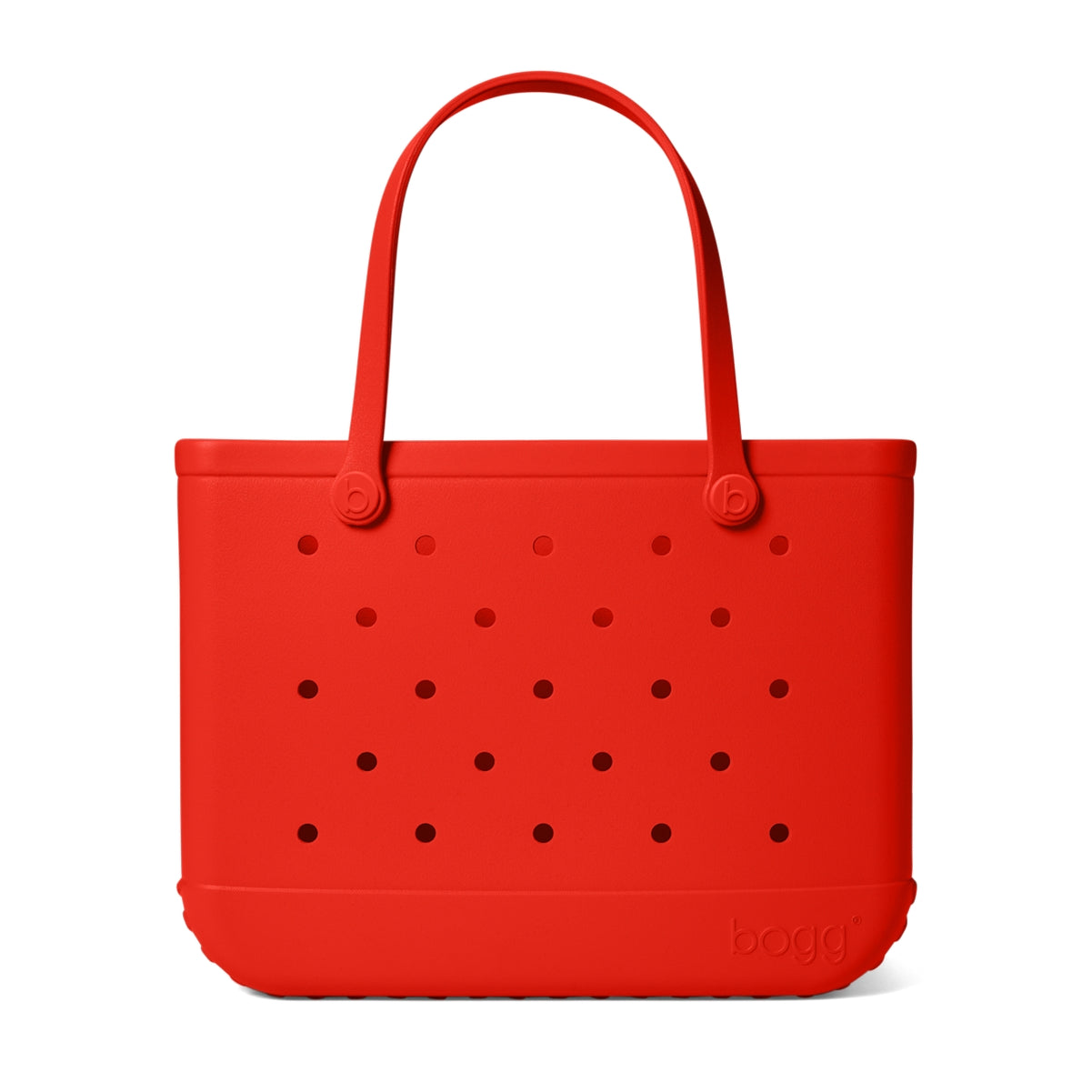 Original Bogg Bag Buoy Red Poolside Essentials Organizer Premium Washable Extra Wide Opening for Family Trips
