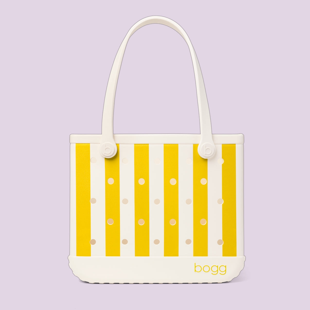 Baby Bogg Bag Limoncello Yellow Stripe Cruise Ship Essentials Tote Flexible Tip Resistant Waterproof Phone Pouch Included for Women
