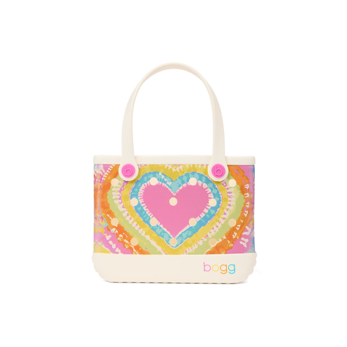 Bitty Bogg Bag Dye licious Heart Pink Taffy Poolside Storage Carryall Oversized Sandproof with Travel Accessory Pouch for Outdoor Adventures Travel Organizer Vacation Essentials for Women