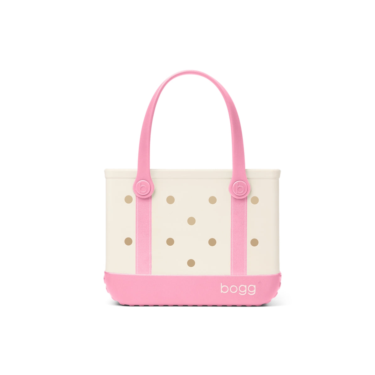 Bitty Bogg Bag Varsity Blowing Pink Bubbles Holiday Cruise Tote Lightweight Sandproof Non Slip Bottom Design for Resort Vacations