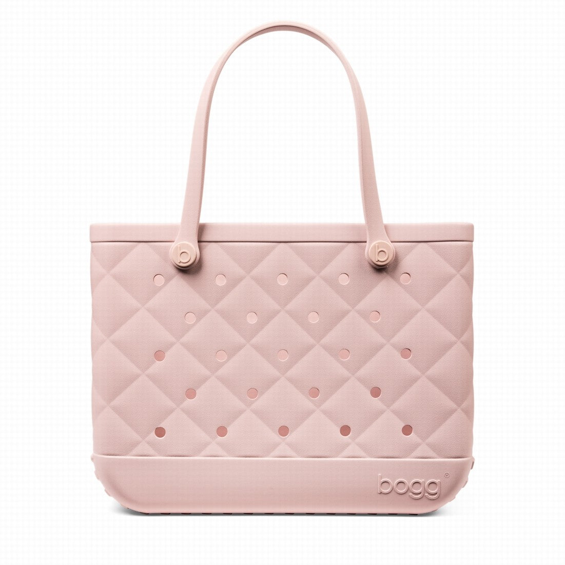 Original Bogg Bag Quilted Rose Petal Lightweight Waterproof Carryall Washable Durable with Non Slip Bottom for Resort Holidays Travel Organizer Vacation Essentials for Women