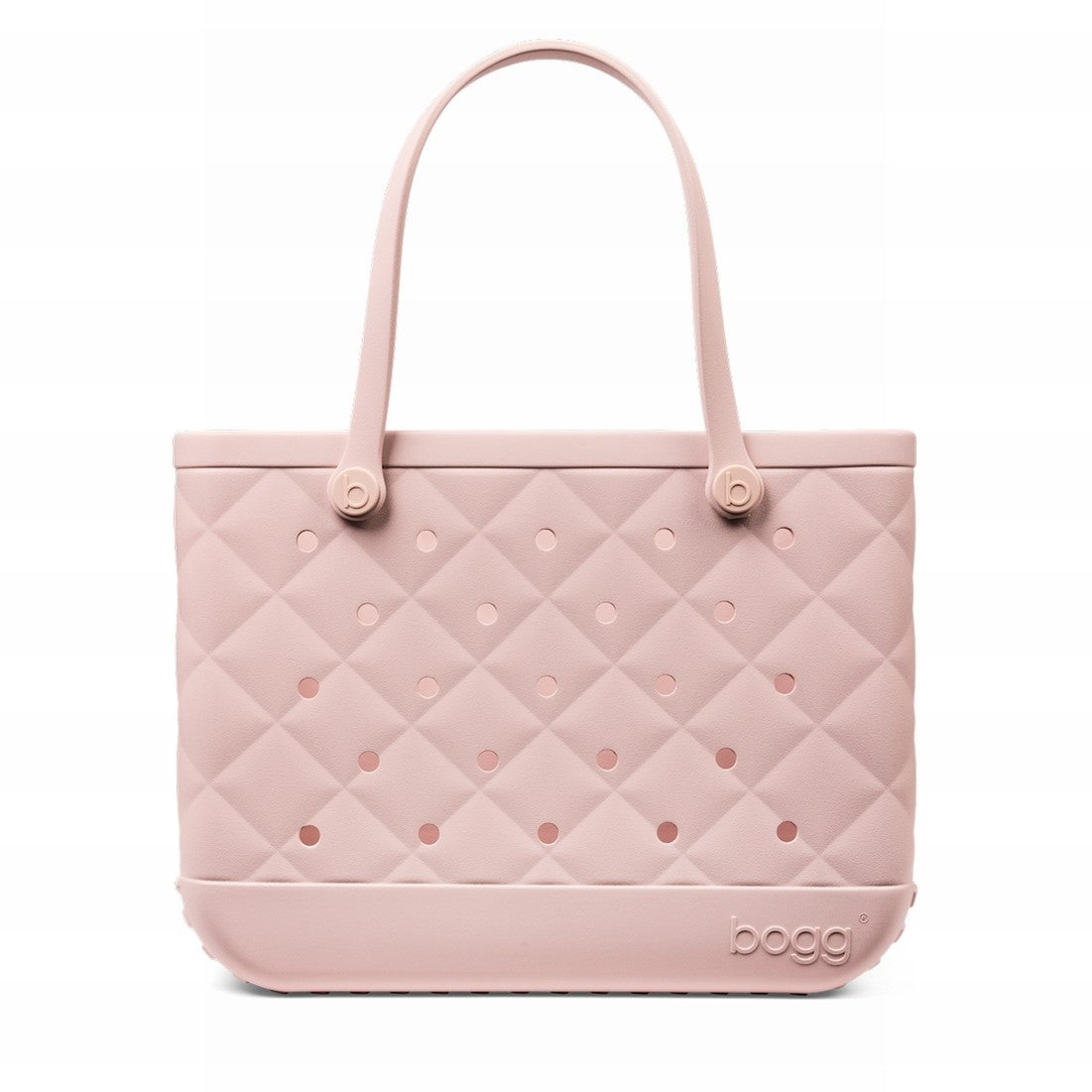 Original Bogg Bag Quilted Rose Petal Family Beach Day Carryall Washable Lightweight with Reinforced Handles for Picnic Days Travel Organizer Vacation Essentials for Women