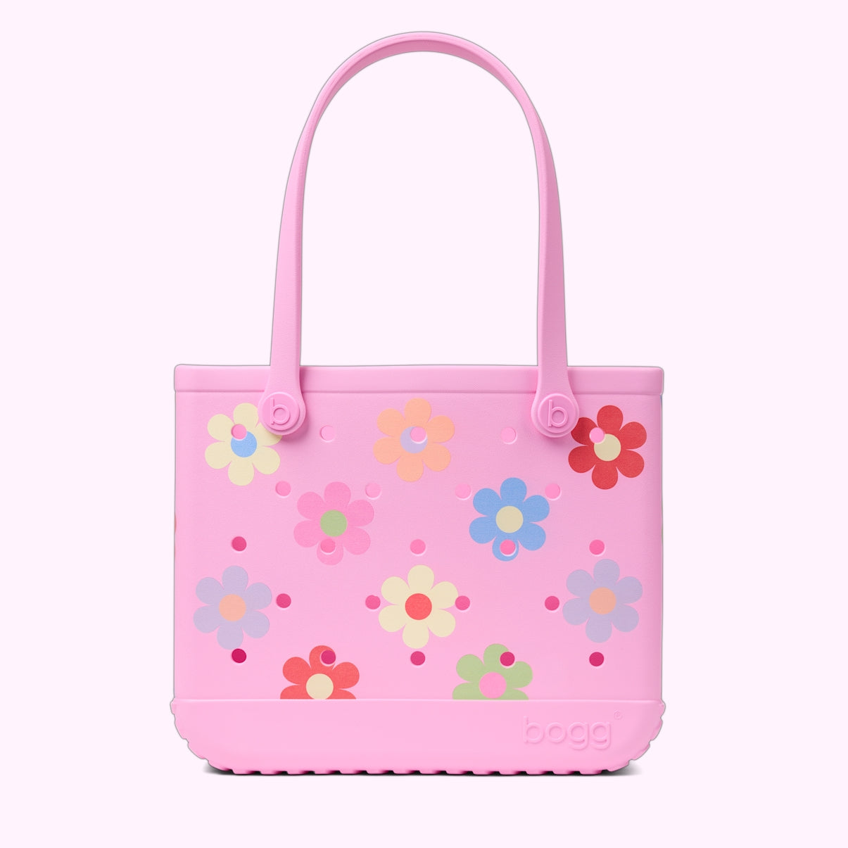 Baby Bogg Bag Happy Flowers Premium EVA Pool Bag Sandproof Tip Resistant with Spacious Interior for Cruise Travel Travel Organizer Vacation Essentials for Women