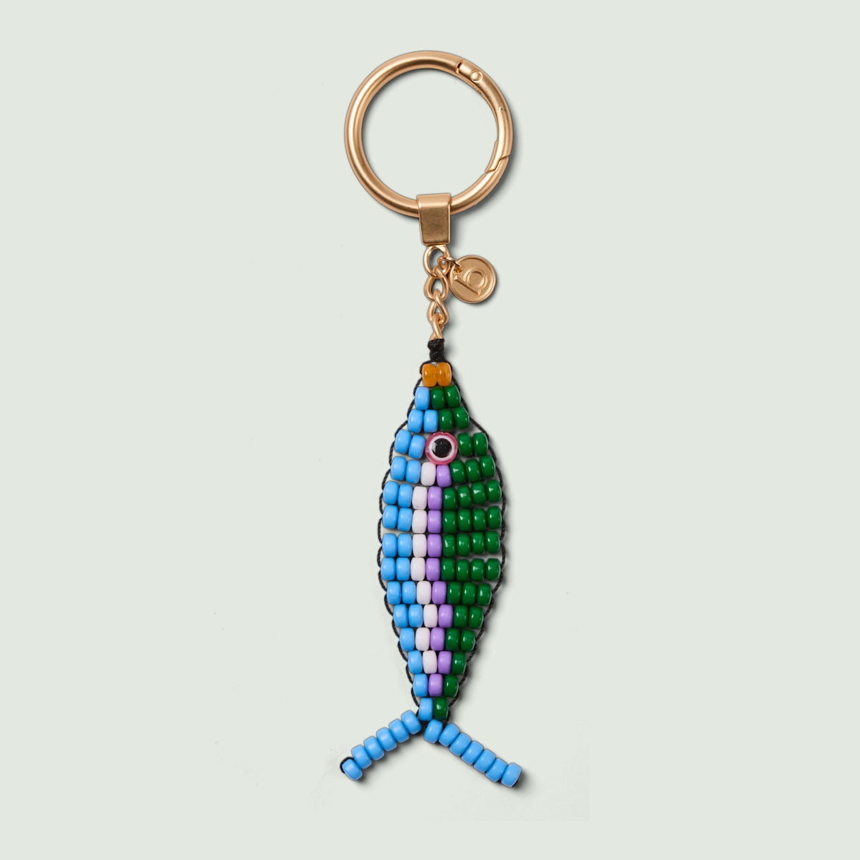 Bogg'd & Charmed Beaded Fish Blue/Green Oversized Beach Travel Tote Oversized Oversized with Waterproof Phone Pouch for Beach Vacation Travel Organizer Vacation Essentials for Women