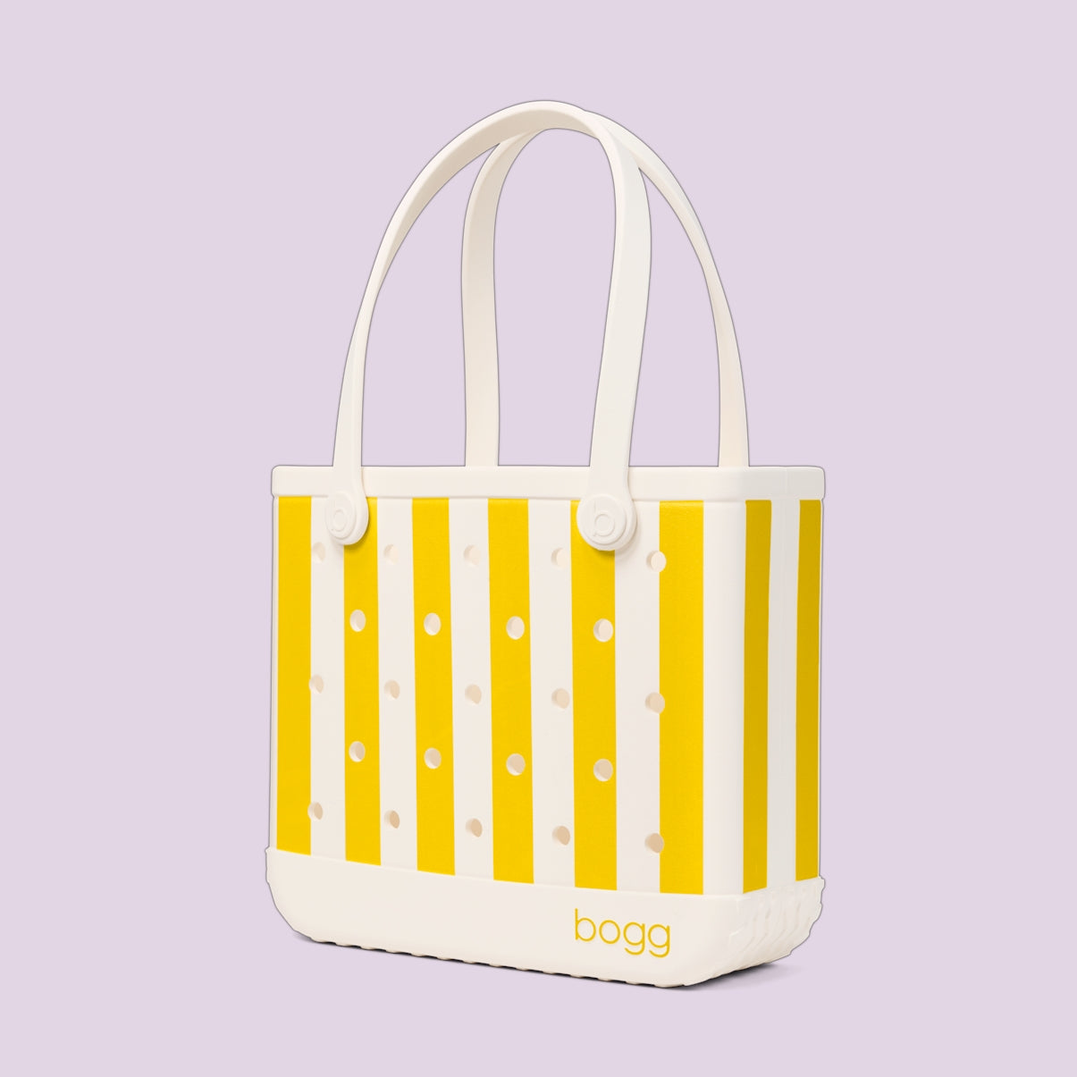 Baby Bogg Bag Limoncello Yellow Stripe Summer Beach Accessories Bag Lightweight Waterproof with Non Slip Bottom for Beach Vacation Travel Organizer Vacation Essentials for Women