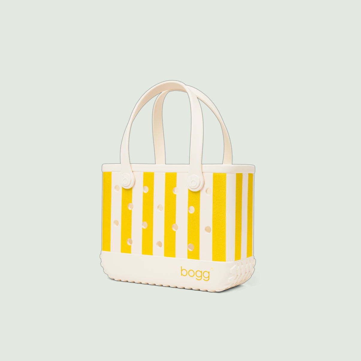Bitty Bogg Bag Limoncello Yellow Stripe Premium EVA Pool Bag Tip Resistant Waterproof with Waterproof Phone Pouch for Lake Adventures Travel Organizer Vacation Essentials for Women