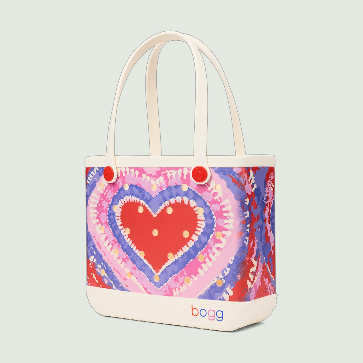 Baby Bogg Bag Dye licious Heart Buoy Red Premium EVA Pool Bag Large Capacity Sandproof with Makeup Bag for Outdoor Adventures Travel Organizer Vacation Essentials for Women