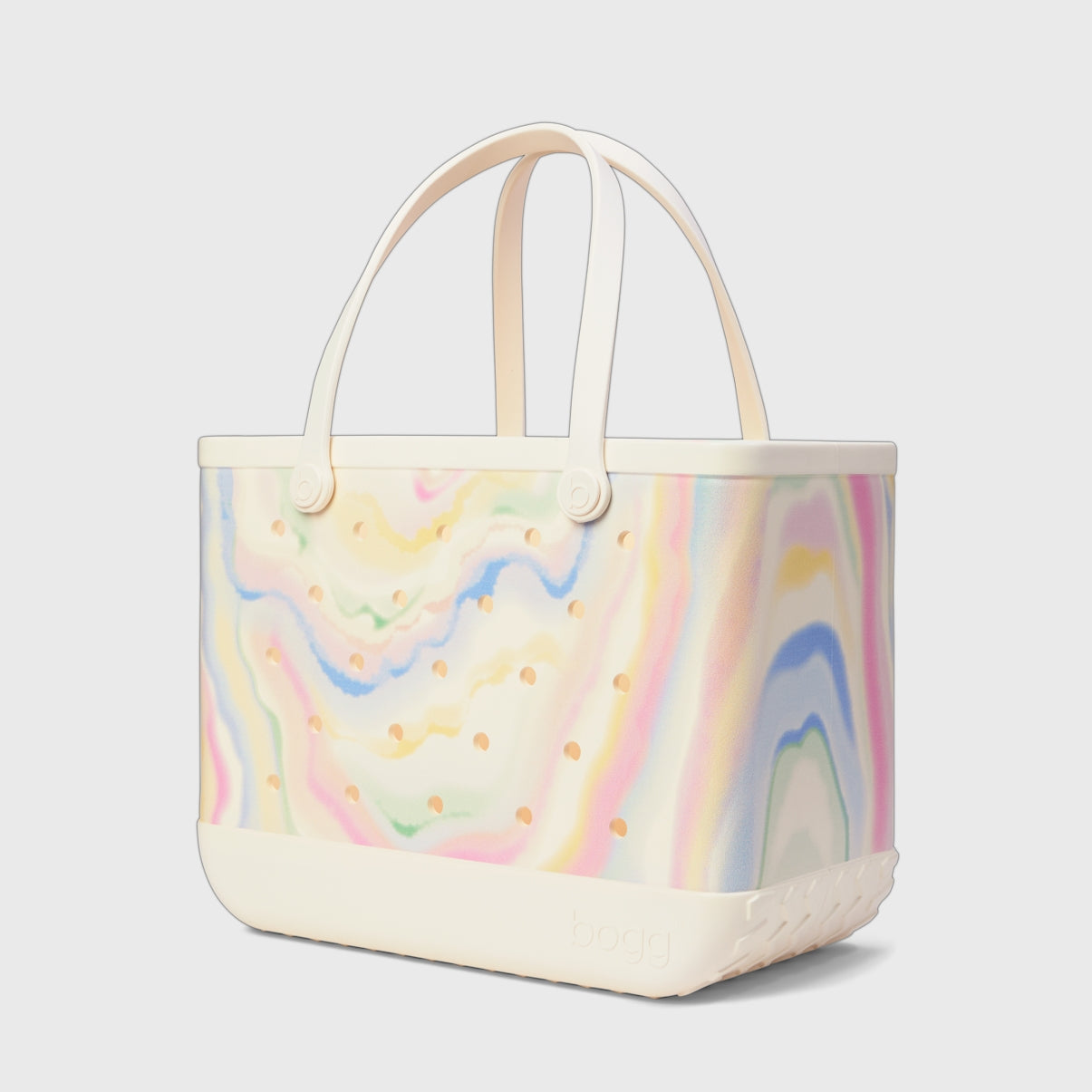 Original Bogg Bag Sugar Rush Beach Club Waterproof Tote Stylish Travel Friendly Reinforced Grip Handles for Summer Adventures