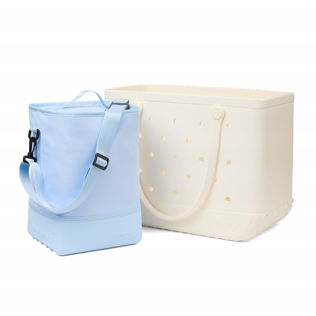 Bogg Brrr Half Cooler Blue Skies and Bogg Bag Ocean Breeze Carryall Lightweight Multi Purpose Bonus Cosmetic Bag Included for Beach Holidays