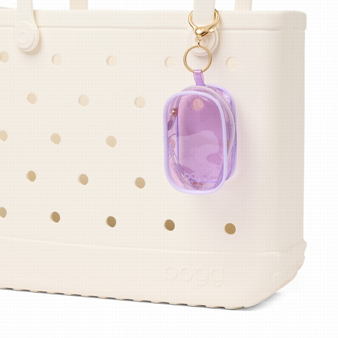 Bubble Bogg I Lilac You A Lot Resort Vacation Beach Tote Tip Resistant Waterproof with Makeup Bag for Family Beach Days Travel Organizer Vacation Essentials for Women