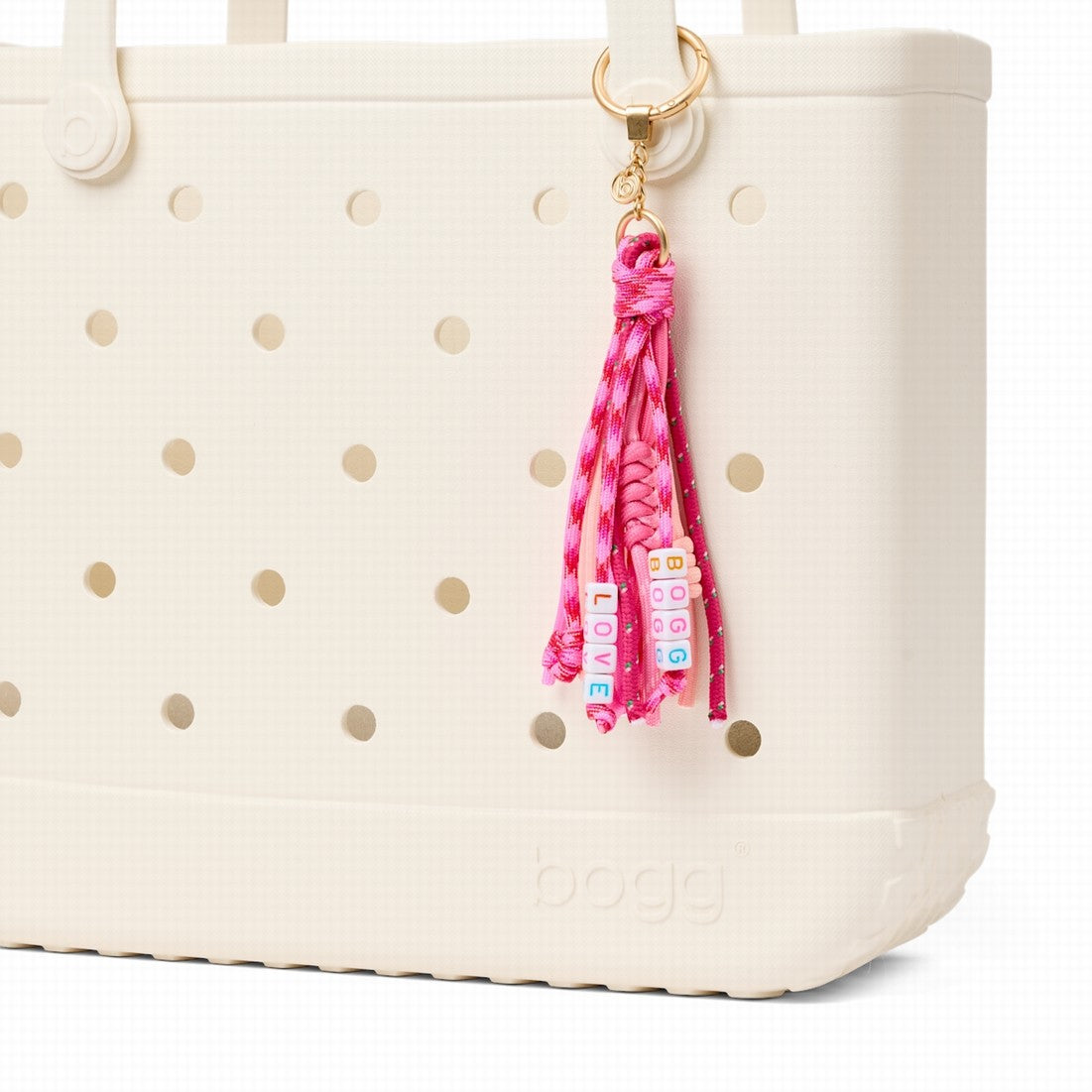 Bogg'd & Charmed Love Tassel Adventure Ready Beach Tote Ultra Durable Washable Easy Maintenance Surface for Women