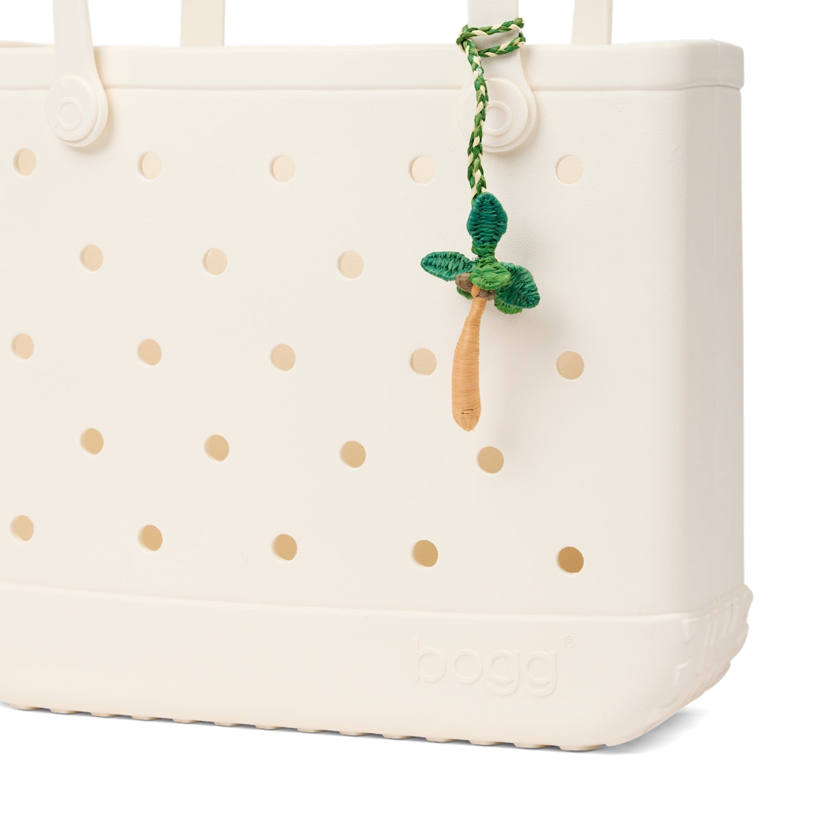 Bogg'd & Charmed Raffia Palm Sunny Getaway Carryall Stylish Oversized Non Slip Bottom Design for Boat Excursions
