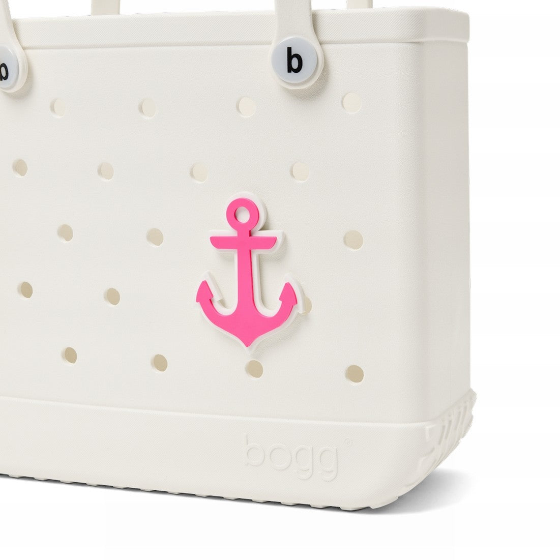 Bogg Bit Pink Anchor Cruise Essentials Travel Tote Durable Tip Resistant with Makeup Bag for Resort Holidays Travel Organizer Vacation Essentials for Women