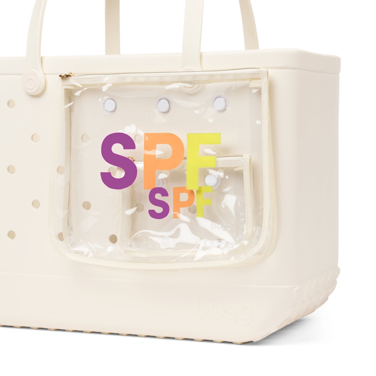 Decorative Insert SPF Weekend Escape Carryall Flexible Easy Clean Accessory Organizer Pouch for Resort Vacations