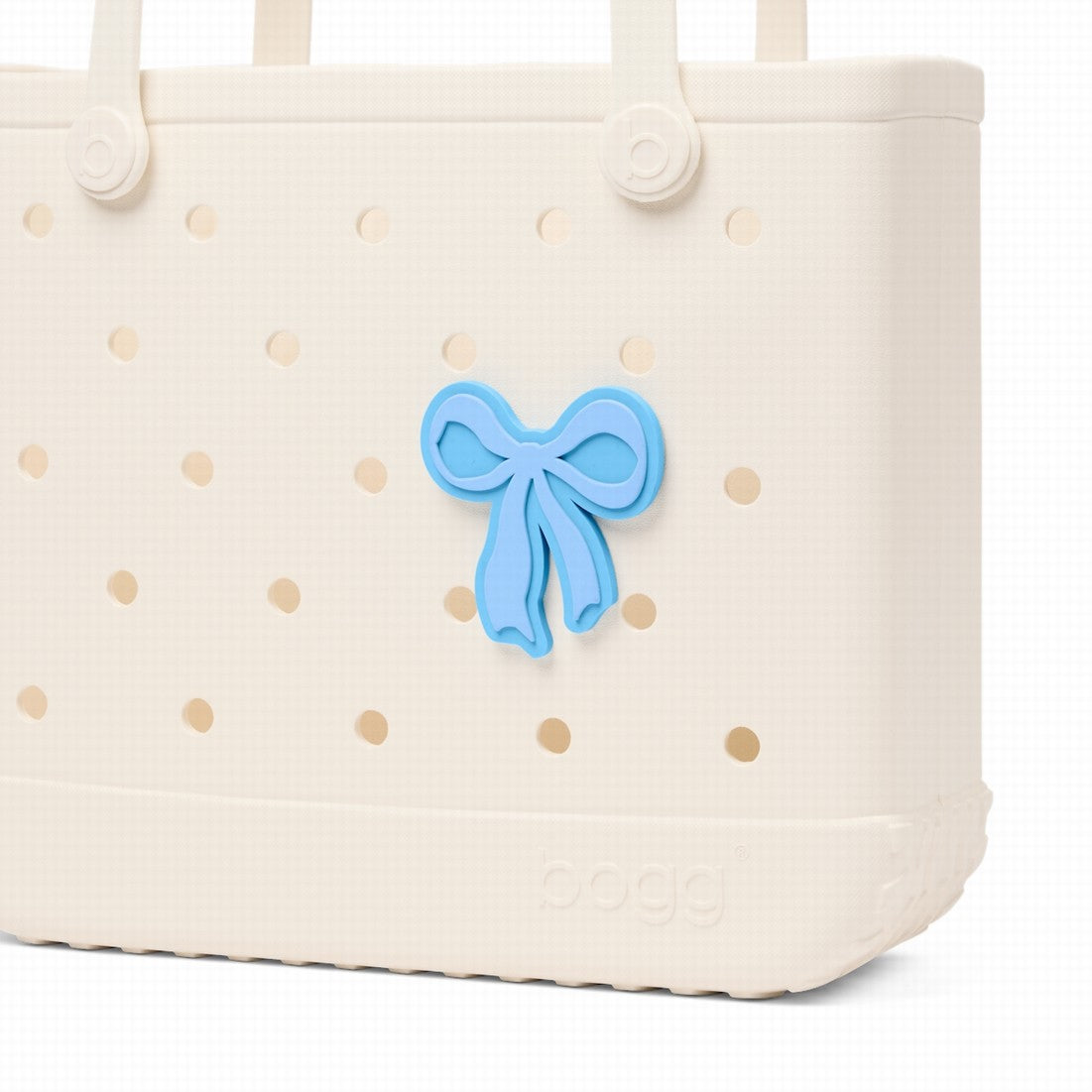 Bogg Bit Blue Bow Adventure Ready Beach Tote Luxury Oversized Bonus Cosmetic Bag Included for Boat Excursions