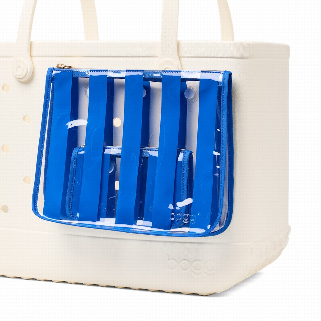 Bogg Bag Decorative Insert Mykonos Blue Sunny Getaway Carryall Heavy Duty Easy Clean Easy Maintenance Surface for Beach Holidays