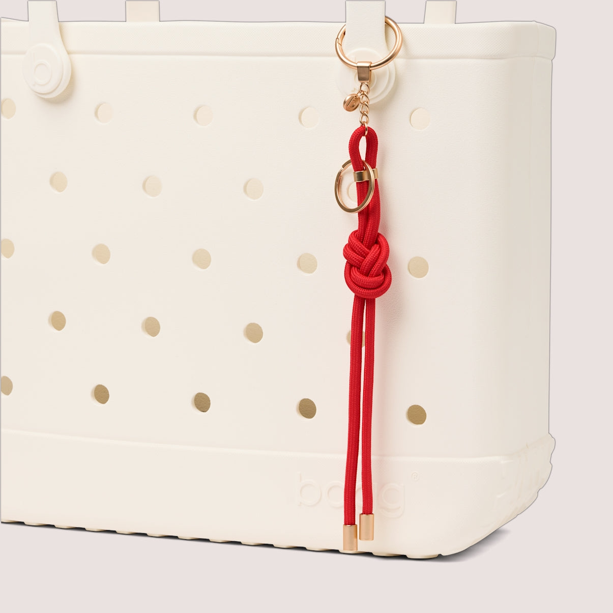 Bogg'd & Charmed Buoy Red Nautical Rope Resort Vacation Beach Tote Oversized Tip Resistant with Makeup Bag for Outdoor Adventures Travel Organizer Vacation Essentials for Women