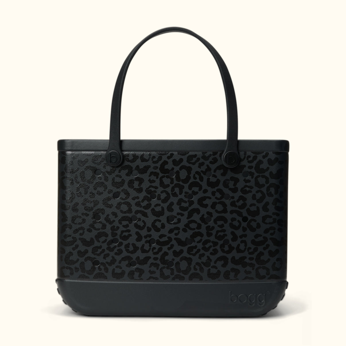 Original Bogg Bag Onyx Leopard Cruise Essentials Travel Tote Tip Resistant Durable with Waterproof Phone Pouch for Water Sports Travel Organizer Vacation Essentials for Women