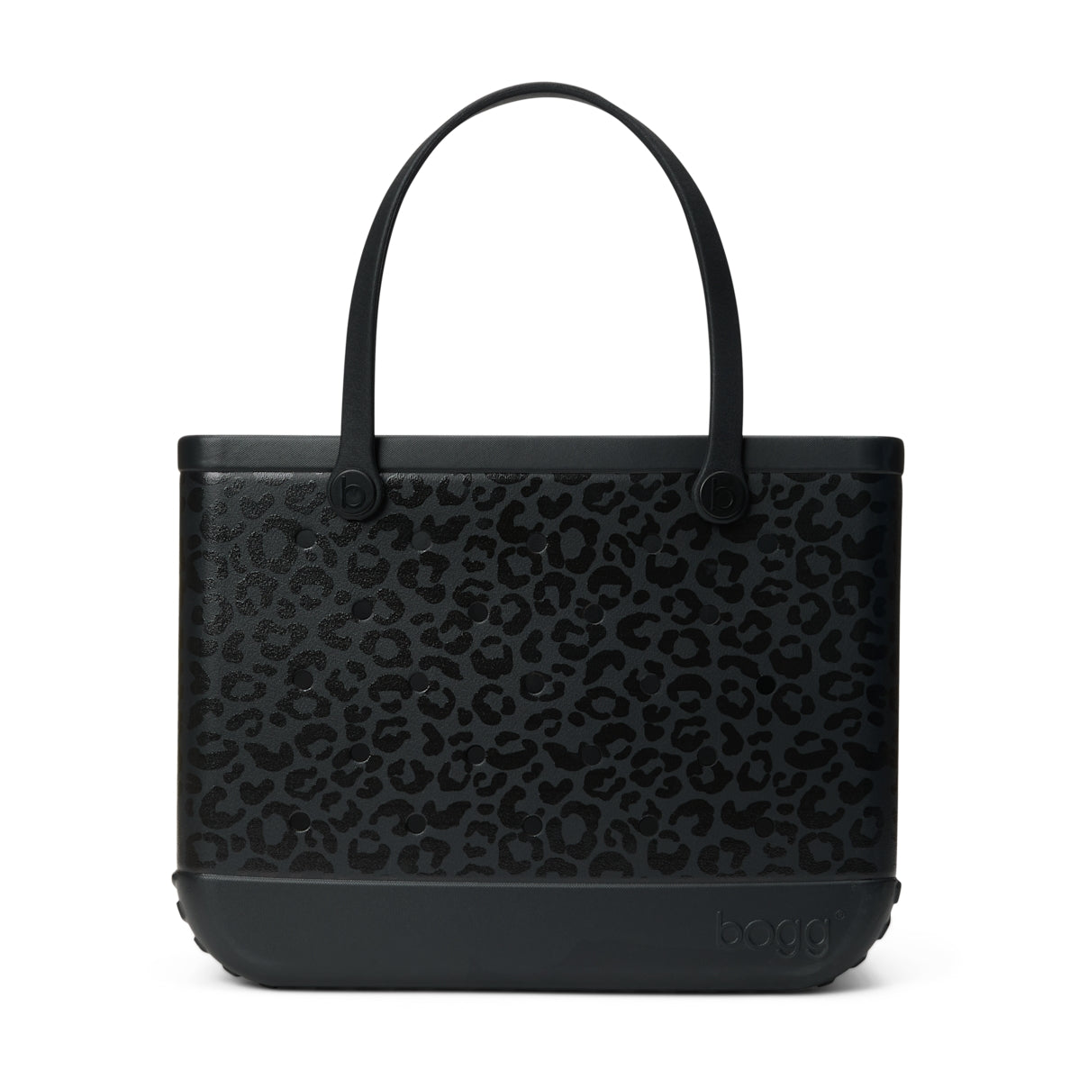 Original Bogg Bag Onyx Leopard Holiday Resort Carryall Portable Easy Clean Waterproof Phone Pouch Included for Family Trips