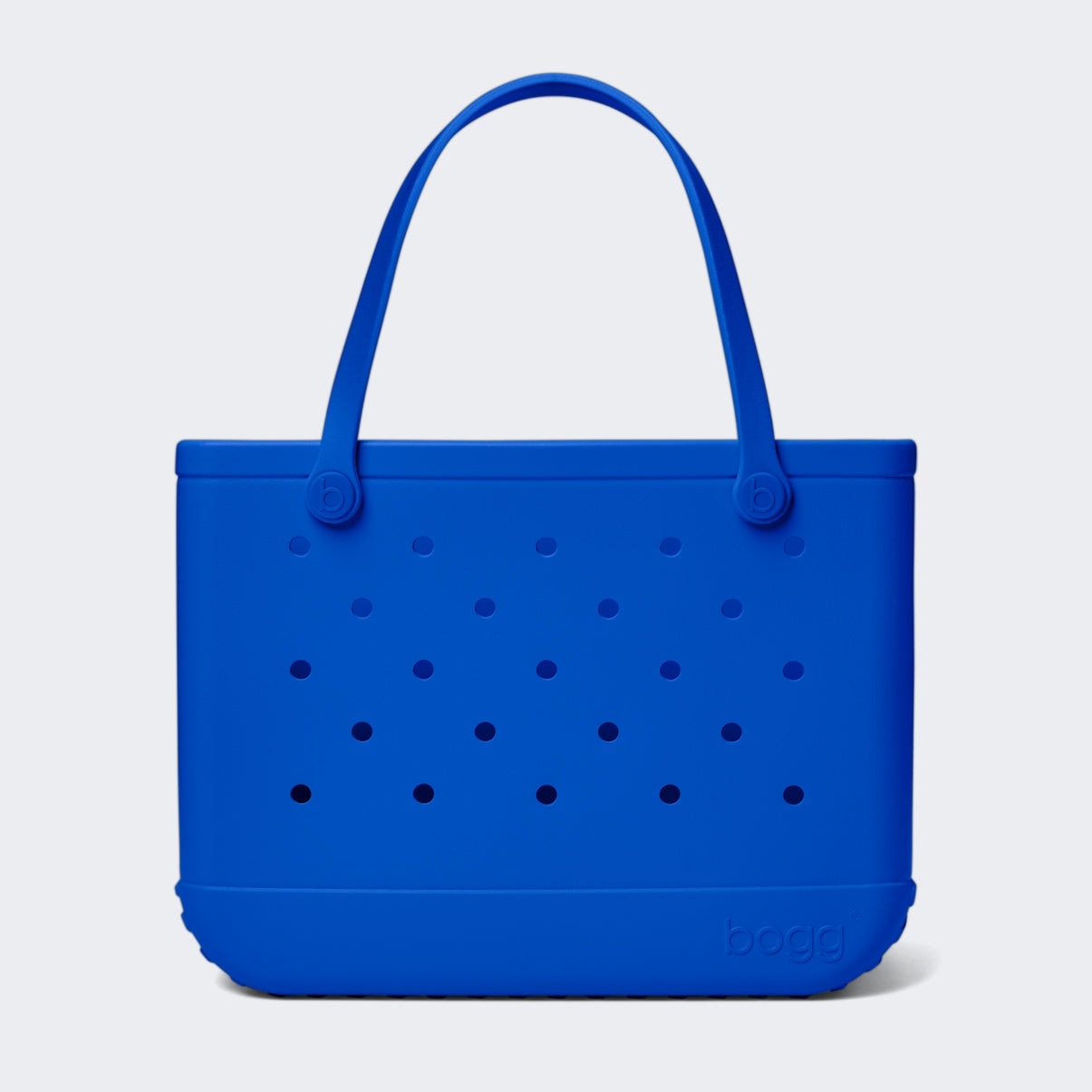 Original Bogg Bag Mykonos Blue Waterproof EVA Beach Tote Bag Waterproof Easy Clean with Non Slip Bottom for Cruise Travel Travel Organizer Vacation Essentials for Women