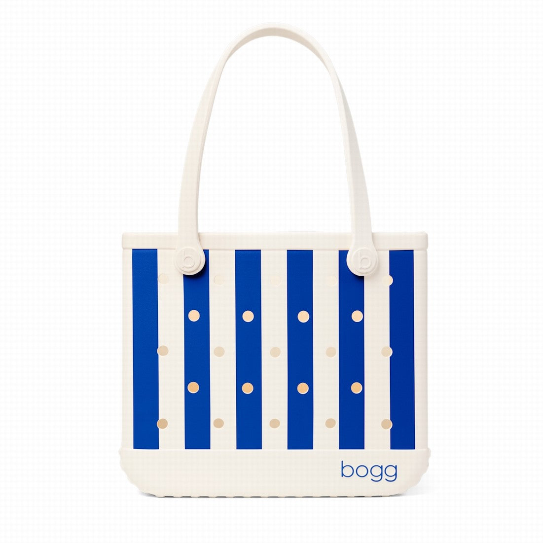 Baby Bogg Bag Mykonos Blue Stripe Lightweight Waterproof Carryall Travel Friendly Washable with Waterproof Phone Pouch for Boat Trips Travel Organizer Vacation Essentials for Women