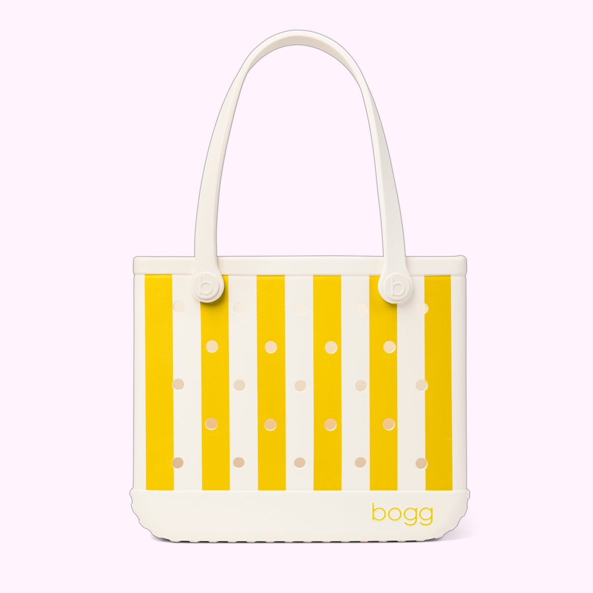 Baby Bogg Bag Limoncello Yellow Stripe Summer Beach Accessories Bag Lightweight Waterproof with Non Slip Bottom for Beach Vacation Travel Organizer Vacation Essentials for Women