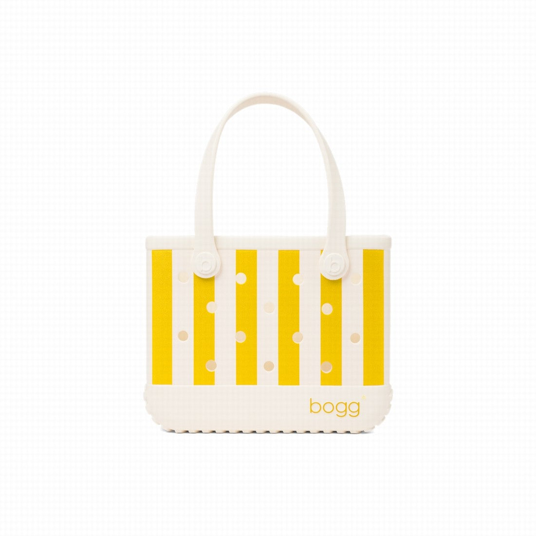 Bitty Bogg Bag Limoncello Yellow Stripe Premium EVA Pool Bag Tip Resistant Waterproof with Waterproof Phone Pouch for Lake Adventures Travel Organizer Vacation Essentials for Women