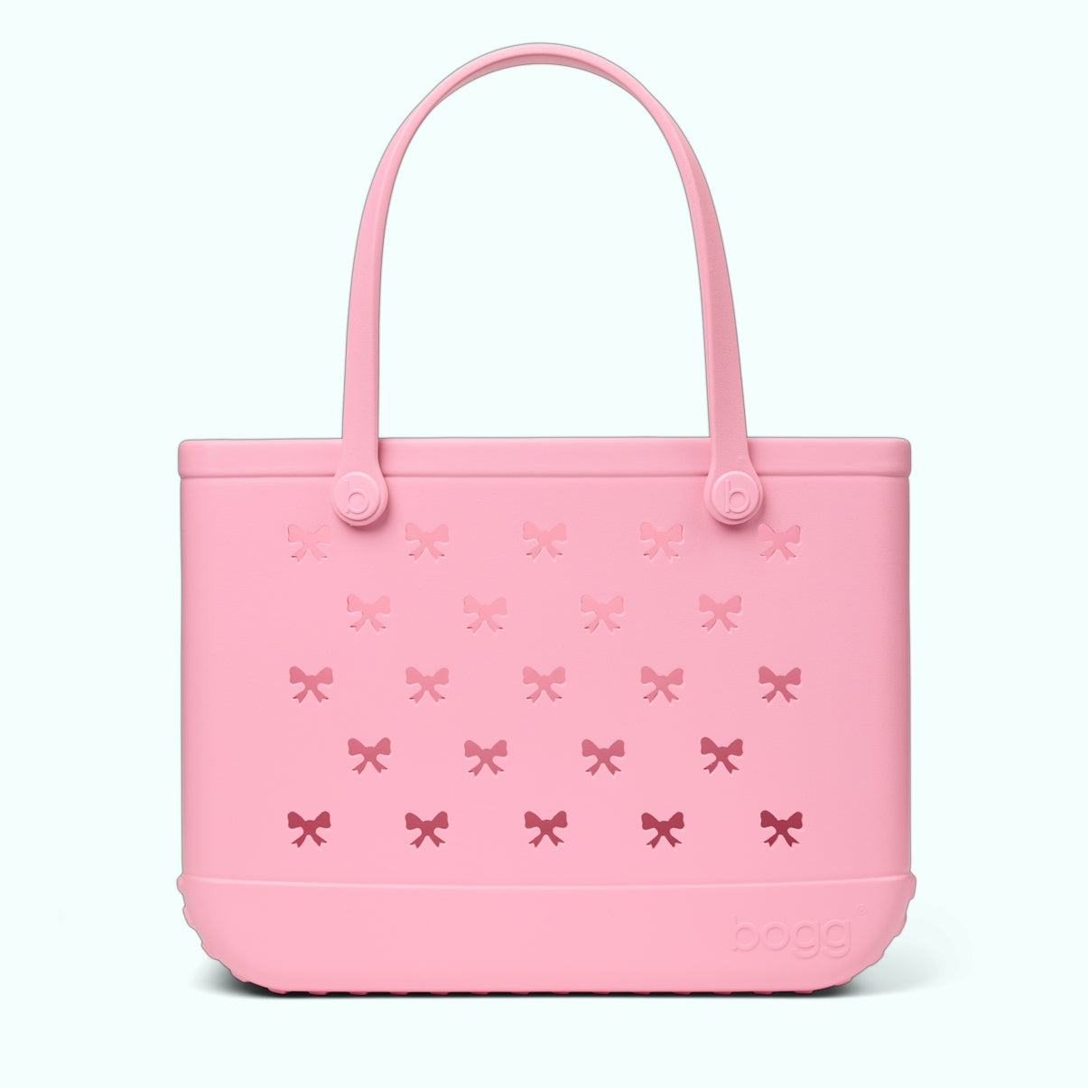 Original Bogg Bag Bubblegum Bows Lake Day Waterproof Tote Premium Oversized Accessory Organizer Pouch for Weekend Travel