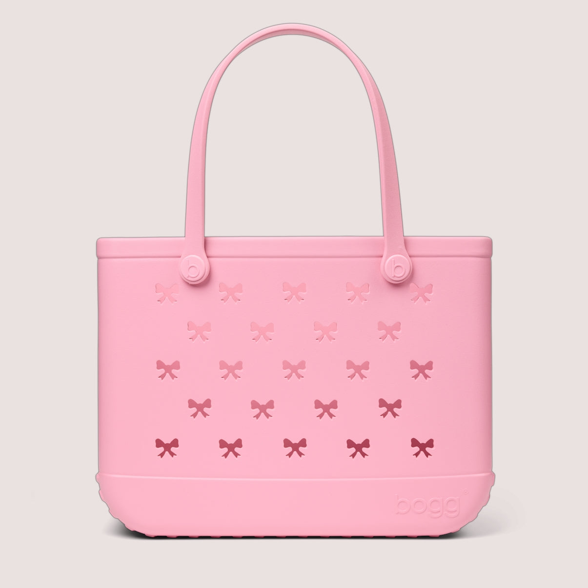 Original Bogg Bag Bubblegum Bows Resort Collection Carryall Portable Waterproof Reinforced Grip Handles for Outdoor Sports