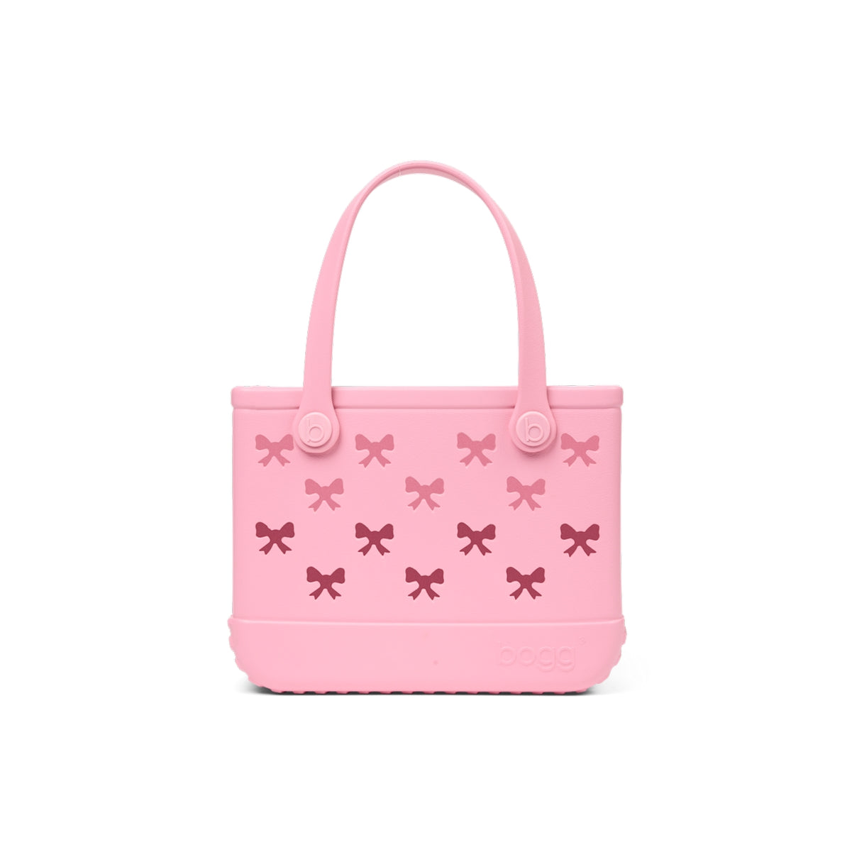 Bitty Bogg Bag Bubblegum Bows Cruise Essentials Travel Tote Waterproof Durable with Makeup Bag for Boat Trips Travel Organizer Vacation Essentials for Women
