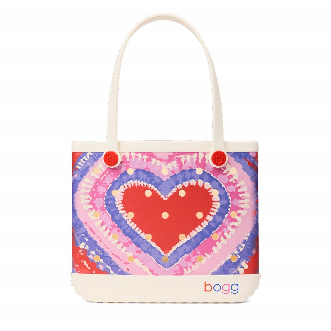 Baby Bogg Bag Dye licious Heart Buoy Red Premium EVA Pool Bag Large Capacity Sandproof with Makeup Bag for Outdoor Adventures Travel Organizer Vacation Essentials for Women