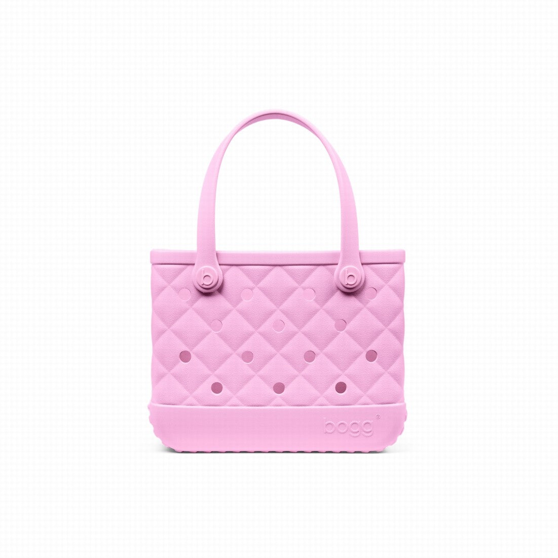 Bitty Bogg Bag Quilted Pink Taffy Lightweight Waterproof Carryall Travel Friendly Washable with Waterproof Phone Pouch for Boat Trips Travel Organizer Vacation Essentials for Women