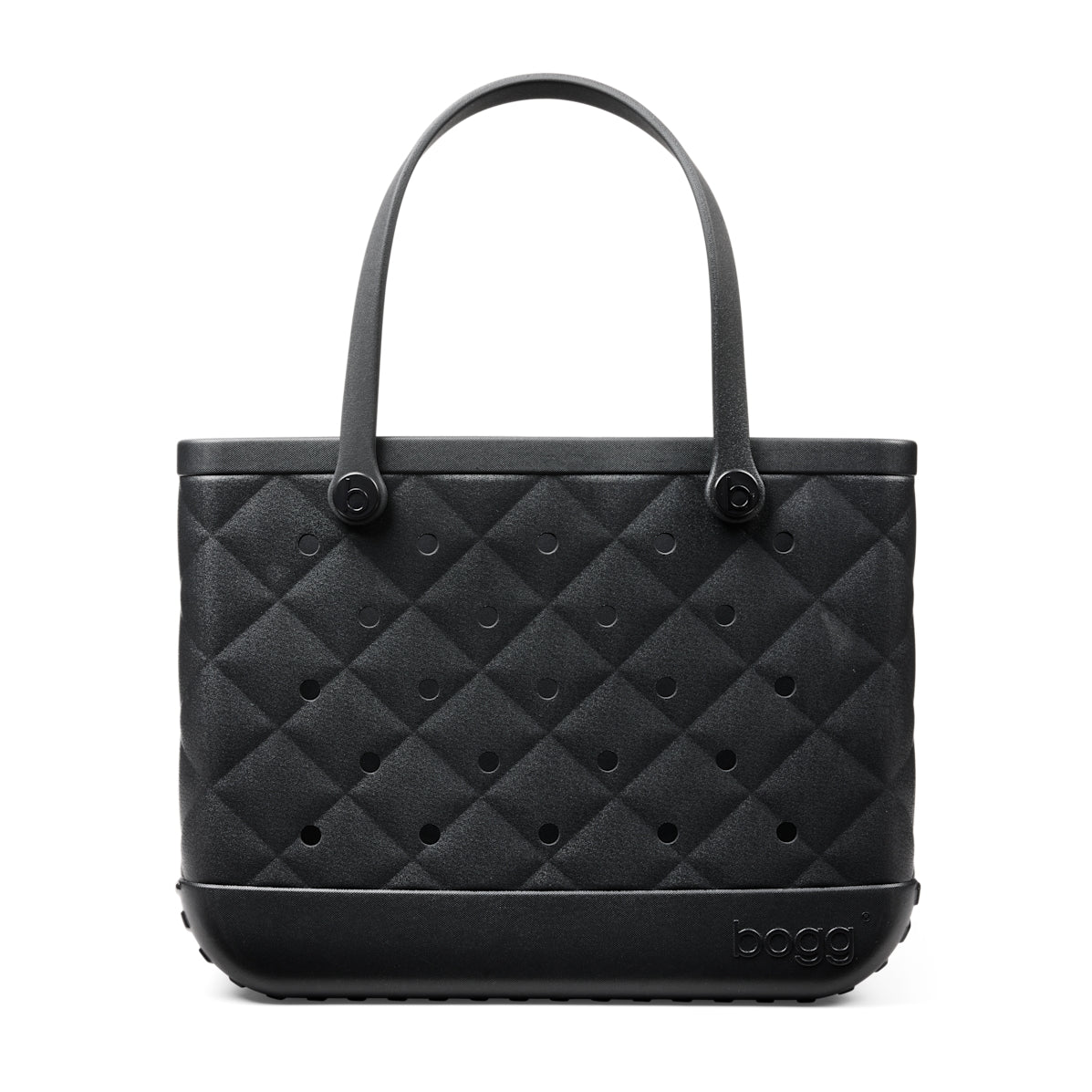 Original Bogg Bag Quilted LBD Black Travel Smart Beach Bag Premium Travel Friendly Adjustable Shoulder Strap for Family Trips