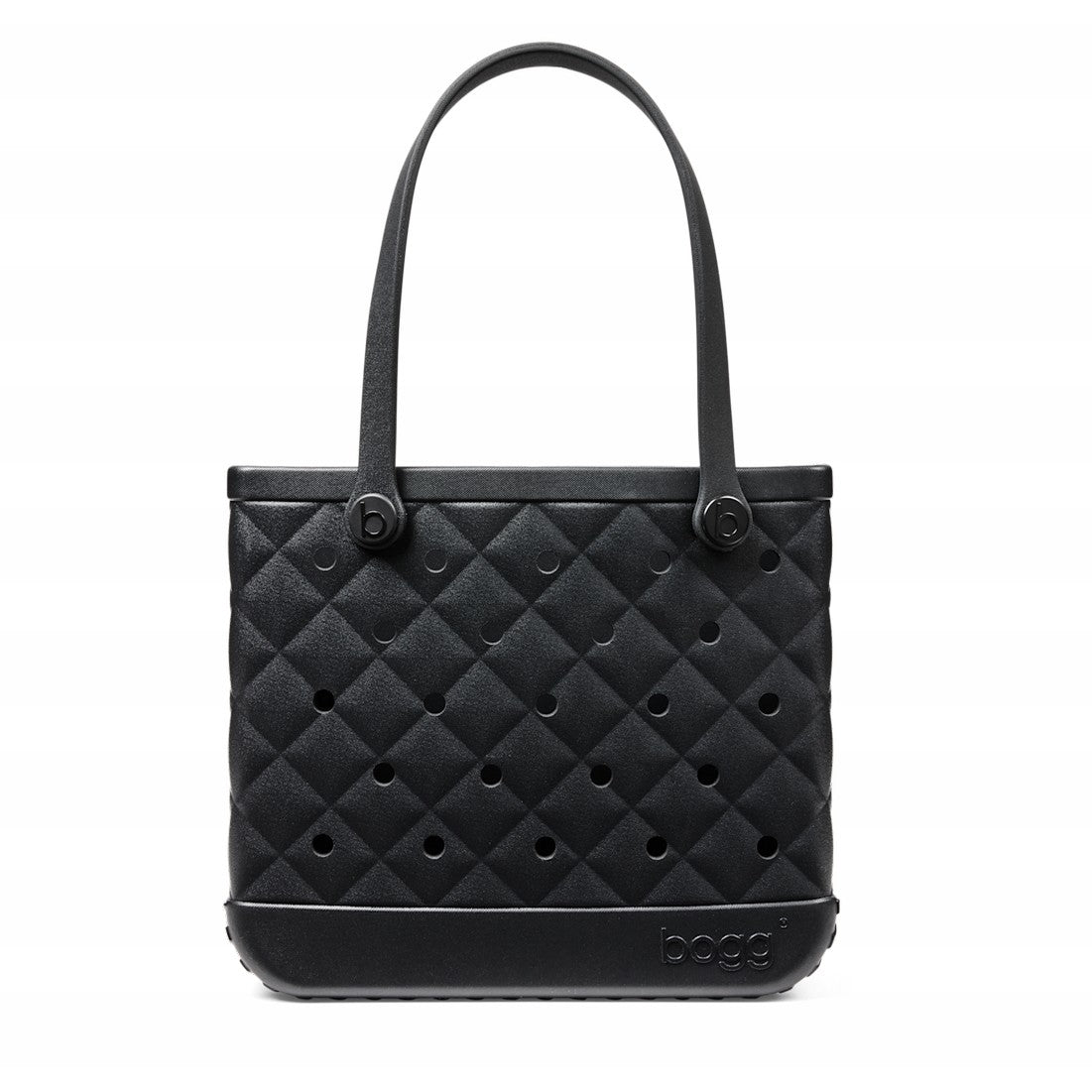 Baby Bogg Bag Quilted LBD Black Large Capacity Beach Carryall Oversized Large Capacity with Cosmetic Organizer for Family Beach Days Travel Organizer Vacation Essentials for Women