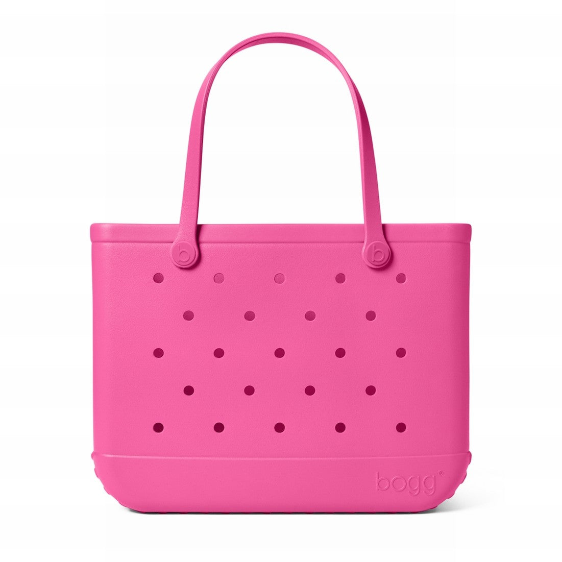 Original Bogg Bag Haute Pink Family Size Beach Organizer Easy Clean Washable with Waterproof Phone Pouch for Pool Days Travel Organizer Vacation Essentials for Women