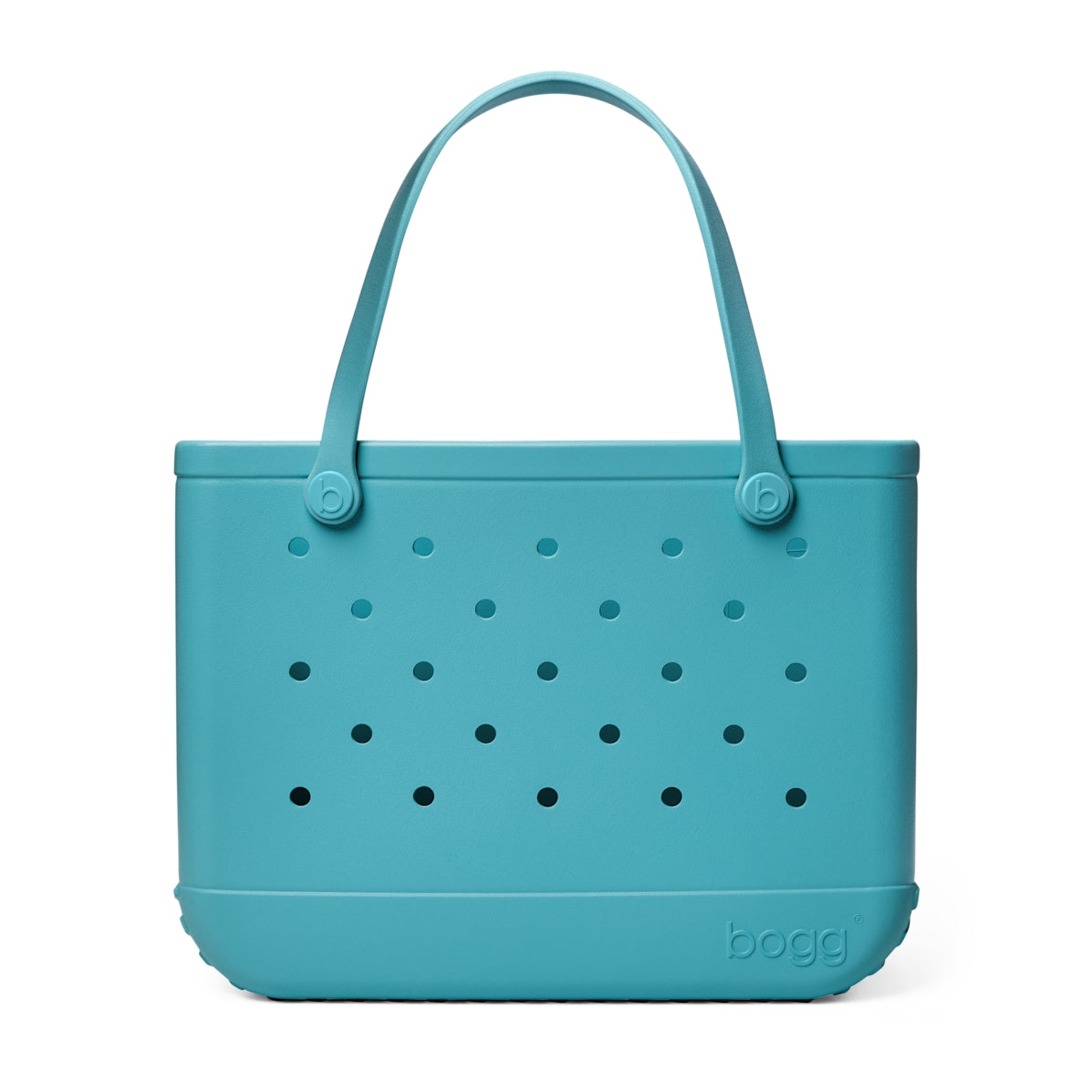 Original Bogg Bag Turquoise and Caicos Lightweight Waterproof Carryall Easy Clean Large Capacity with Non Slip Bottom for Yacht Excursions Travel Organizer Vacation Essentials for Women