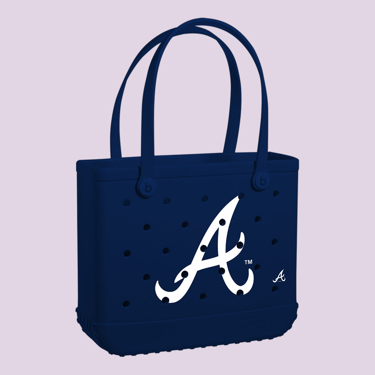 Baby Bogg Bag Atlanta Braves Women's Waterproof Beach Tote Travel Friendly Durable with Travel Accessory Pouch for Tropical Vacations Travel Organizer Vacation Essentials for Women
