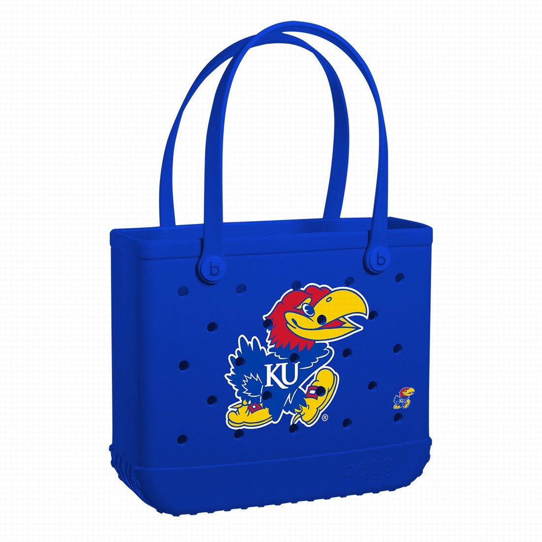 Baby Bogg Bag Kansas Jayhawks Oversized Beach Travel Tote Durable Easy Clean with Travel Accessory Pouch for Water Sports Travel Organizer Vacation Essentials for Women