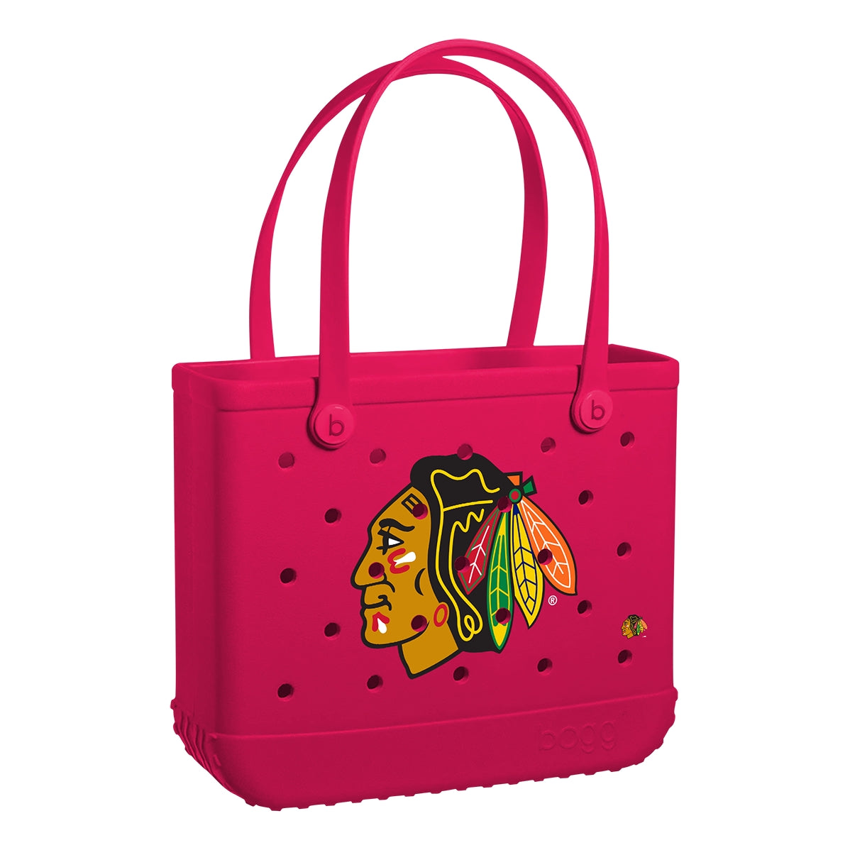 Baby Bogg Bag Chicago Blackhawks Waterproof EVA Beach Tote Bag Large Capacity Tip Resistant with Reinforced Handles for Outdoor Adventures Travel Organizer Vacation Essentials for Women