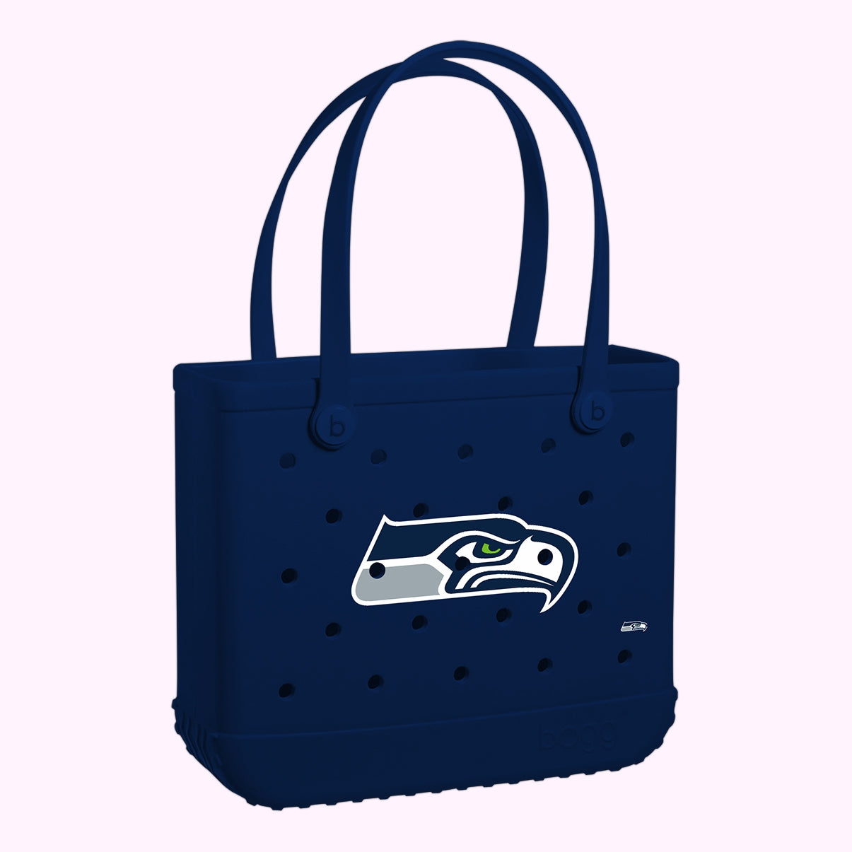 Baby Bogg Bag Seattle Seahawks Women's Waterproof Beach Tote Oversized Easy Clean with Reinforced Handles for Outdoor Adventures Travel Organizer Vacation Essentials for Women
