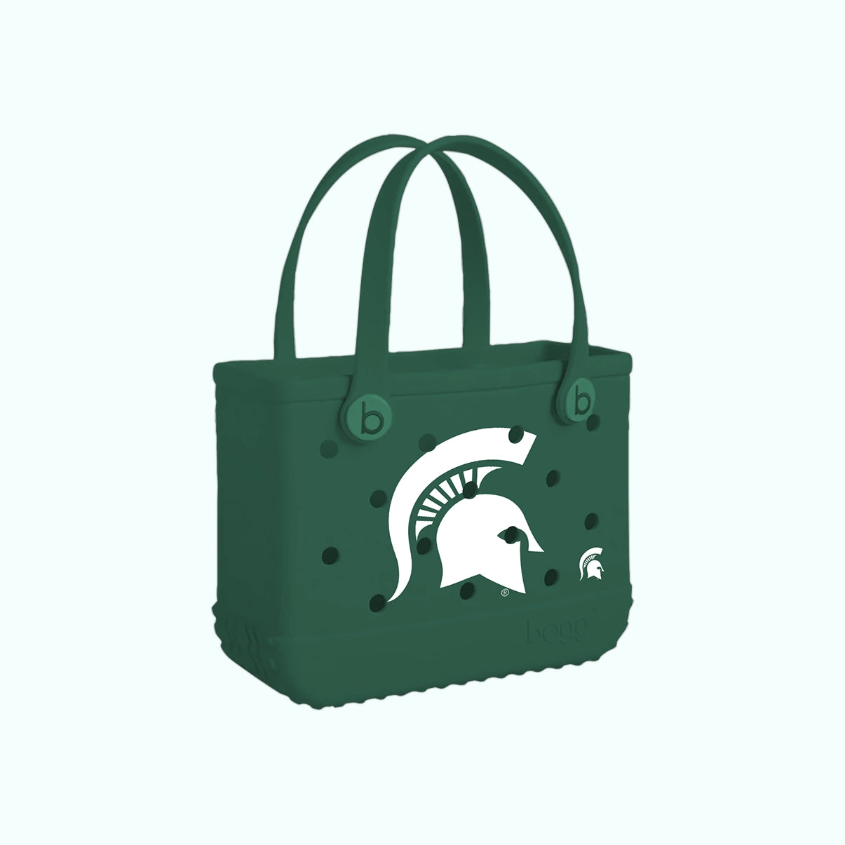 Bitty Bogg Bag Michigan State Spartans Multi Purpose Travel Carryall Sandproof Durable with Waterproof Phone Pouch for Tropical Vacations Travel Organizer Vacation Essentials for Women