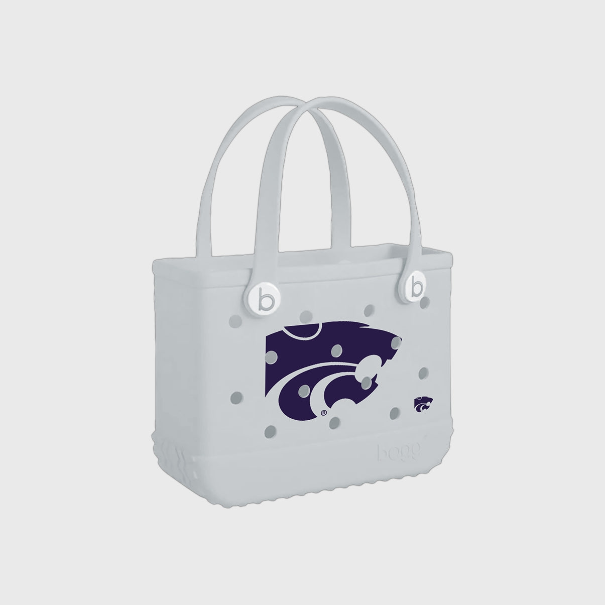 Bitty Bogg Bag Kansas State Wildcats Waterproof EVA Beach Tote Bag Sandproof Large Capacity with Waterproof Phone Pouch for Resort Holidays Travel Organizer Vacation Essentials for Women