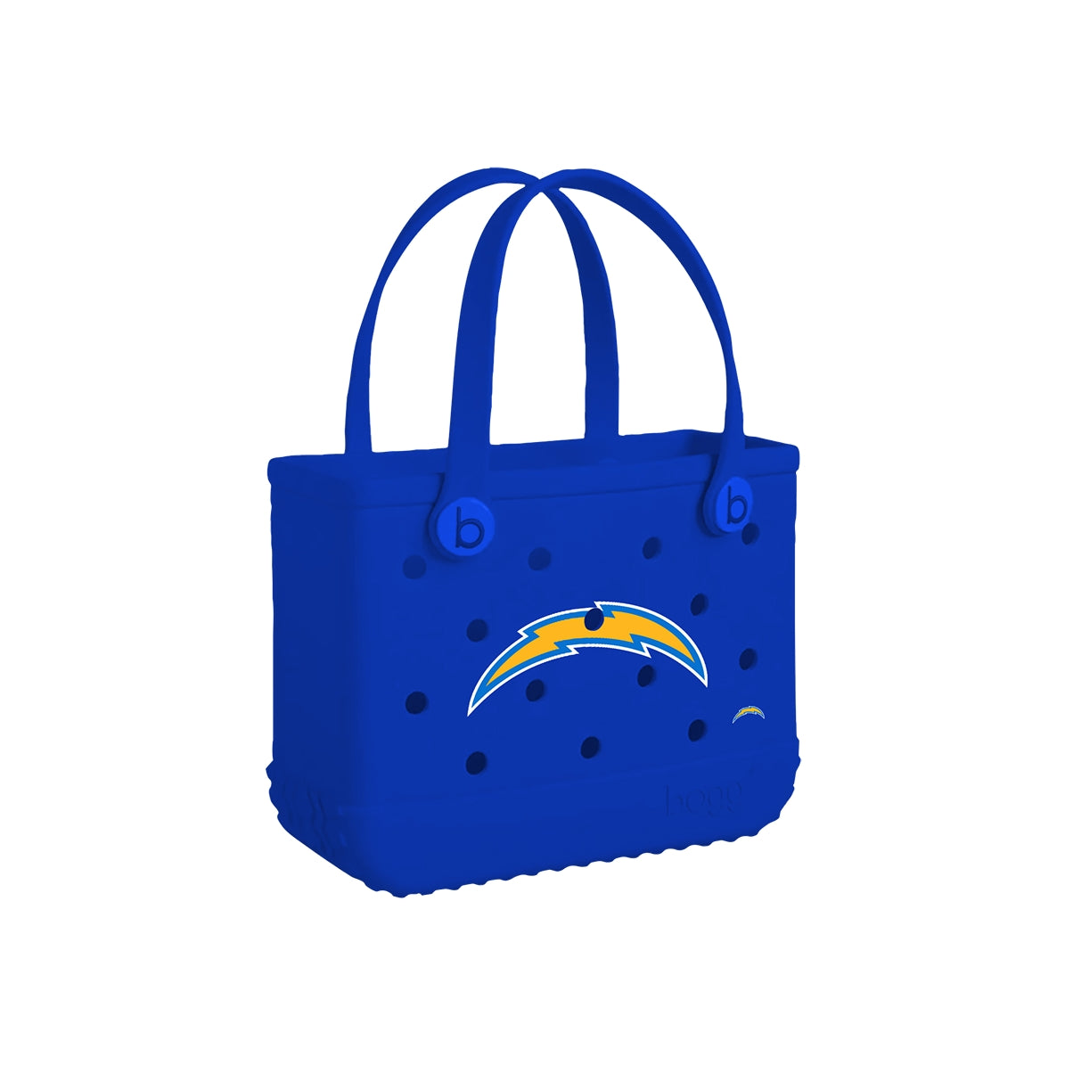 Bitty Bogg Bag Los Angeles Chargers Waterproof EVA Beach Tote Bag Oversized Travel Friendly with Travel Accessory Pouch for Cruise Travel Travel Organizer Vacation Essentials for Women