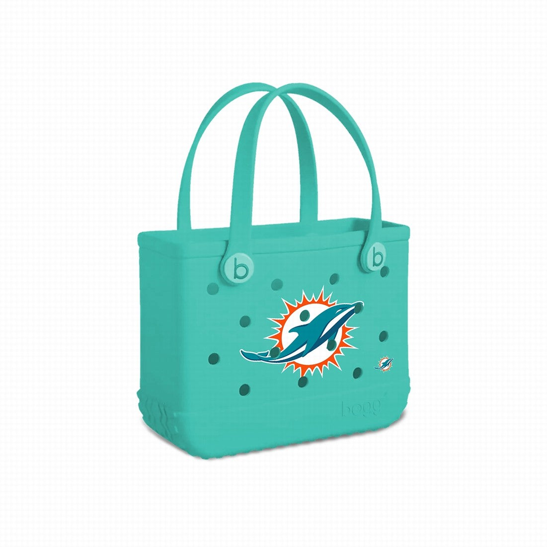 Bitty Bogg Bag Miami Dolphins Coastal Weekend Carryall Premium Oversized Extra Wide Opening for Boat Excursions