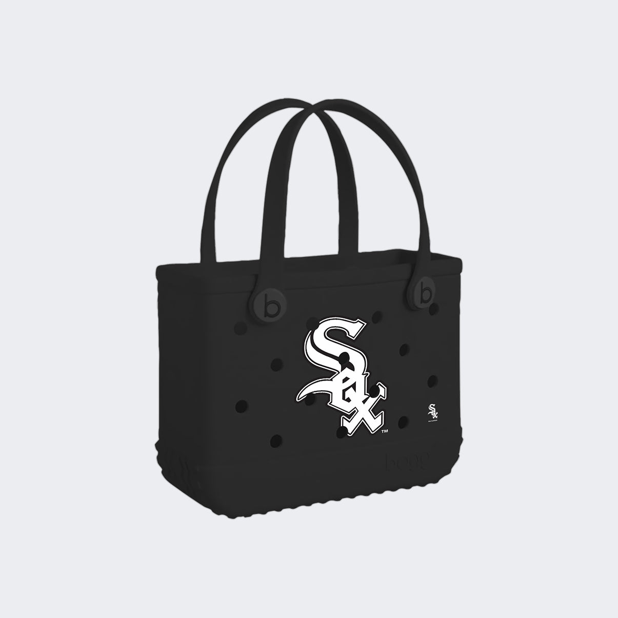 Bitty Bogg Bag Chicago White Sox Large Capacity Beach Carryall Washable Large Capacity with Spacious Interior for Resort Holidays Travel Organizer Vacation Essentials for Women