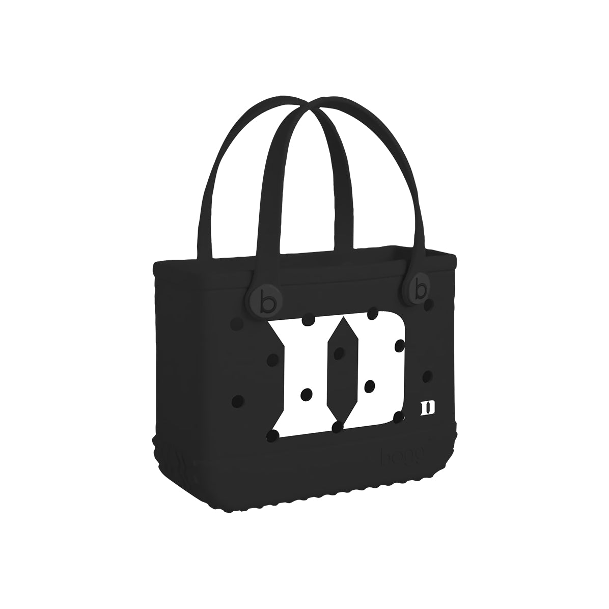 Bitty Bogg Bag Duke Blue Devils Heavy Duty Rubber Beach Bag Tip Resistant Travel Friendly with Extra Storage Compartments for Beach Vacation Travel Organizer Vacation Essentials for Women