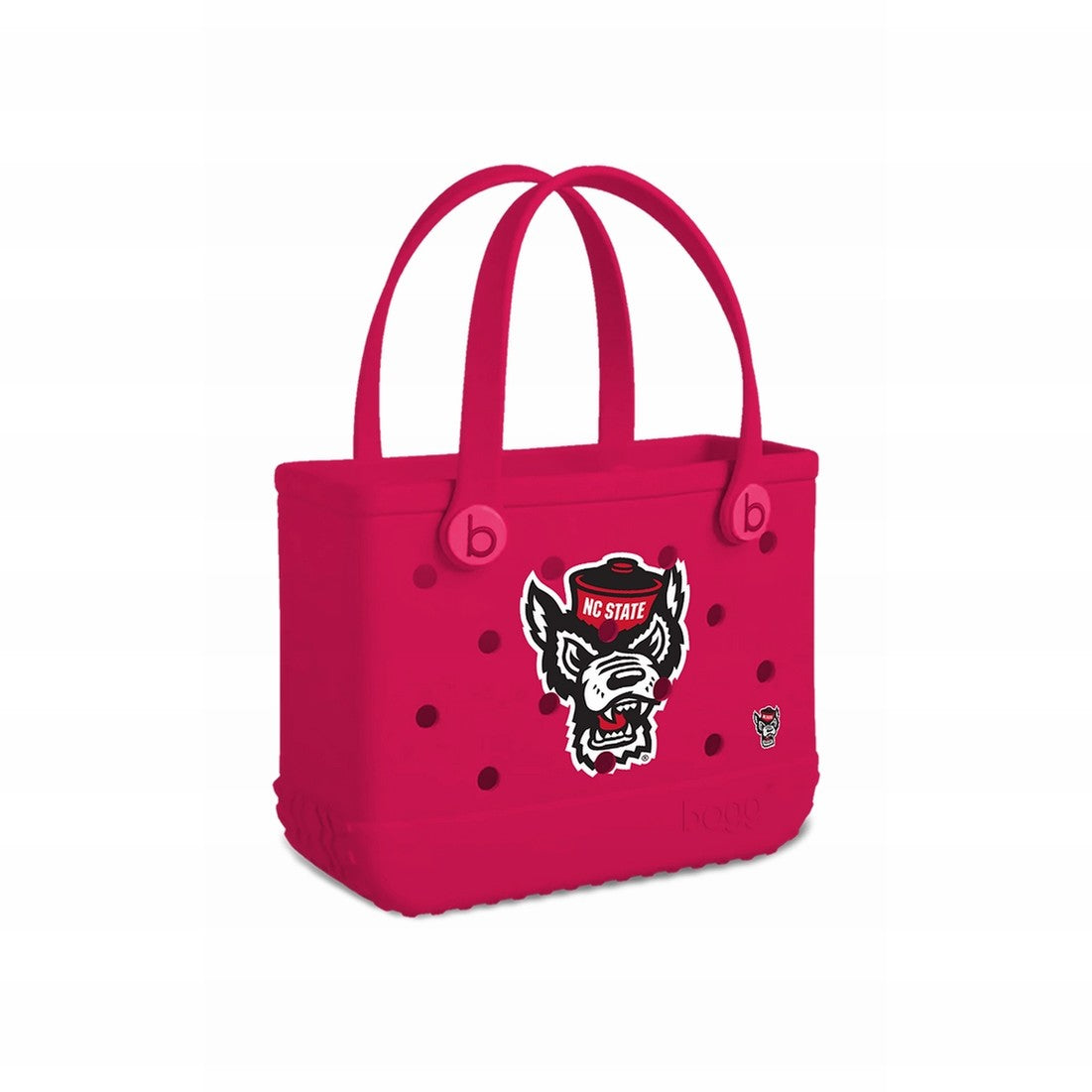 Bitty Bogg Bag NC State Wolfpack Waterproof EVA Beach Tote Bag Tip Resistant Lightweight with Spacious Interior for Beach Vacation Travel Organizer Vacation Essentials for Women