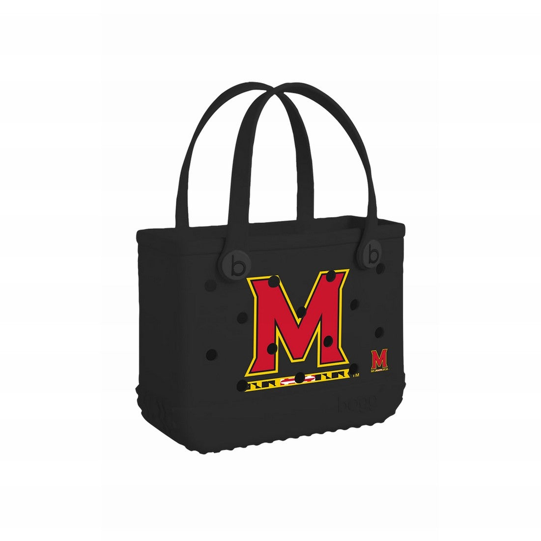 Bitty Bogg Bag Maryland Terrapins Cruise Essentials Travel Tote Tip Resistant Durable with Waterproof Phone Pouch for Water Sports Travel Organizer Vacation Essentials for Women