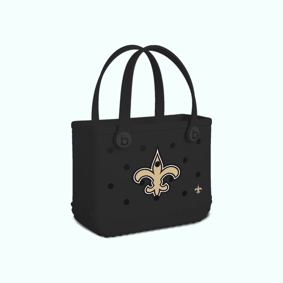 Bitty Bogg Bag New Orleans Saints Poolside Storage Carryall Tip Resistant Waterproof with Adjustable Shoulder Strap for Tropical Vacations Travel Organizer Vacation Essentials for Women