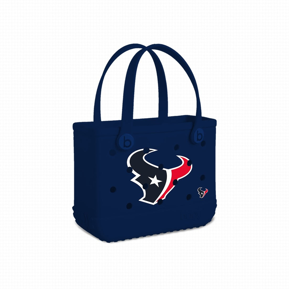 Bitty Bogg Bag Houston Texans Waterproof EVA Beach Tote Bag Oversized Washable with Adjustable Shoulder Strap for Summer Travel Travel Organizer Vacation Essentials for Women
